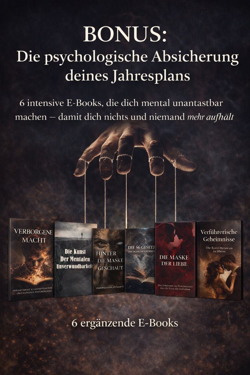 Die Kunst der Manipulation – Der Jahresplan + 6 E-Books